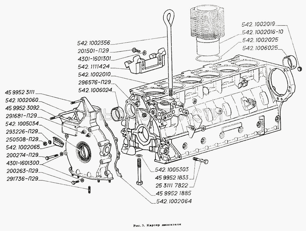 Запчасти ГАЗ-4301 (Двигатель 542). Продажа. Ремонт