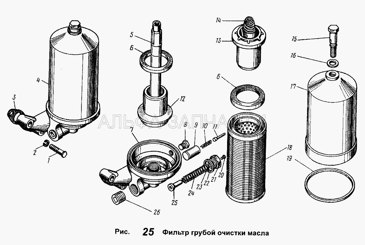 Фильтр грубой очистки масла (240-1017078-В Колпак фильтра) 