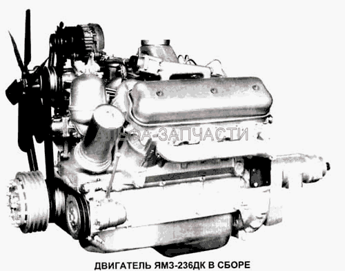 Двигатель ЯМЗ-236ДК в сборе  