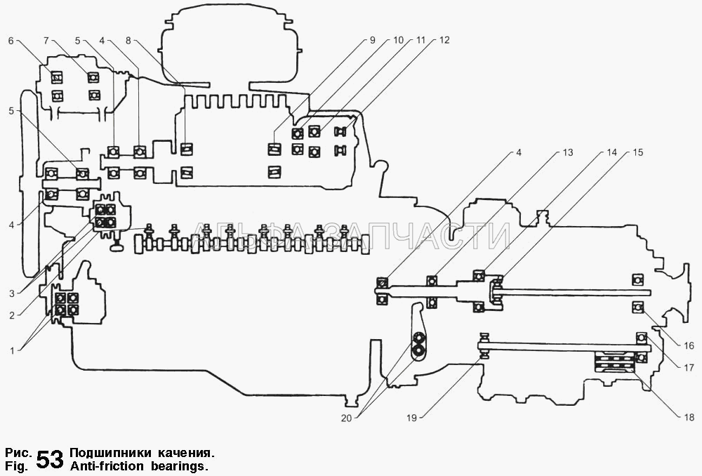 Подшипники качения (236-1601270-Б Ролик игольчатый) 