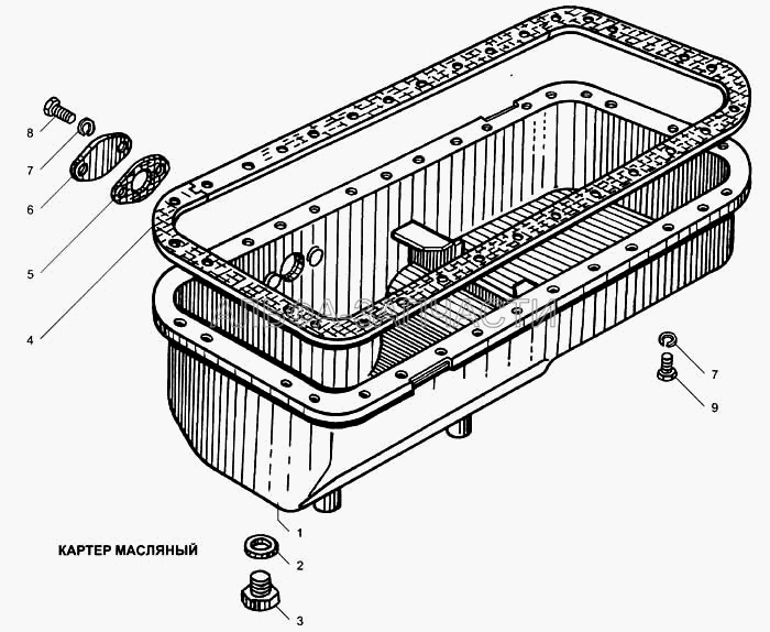 Картер масляный (236-1014272 Прокладка) 