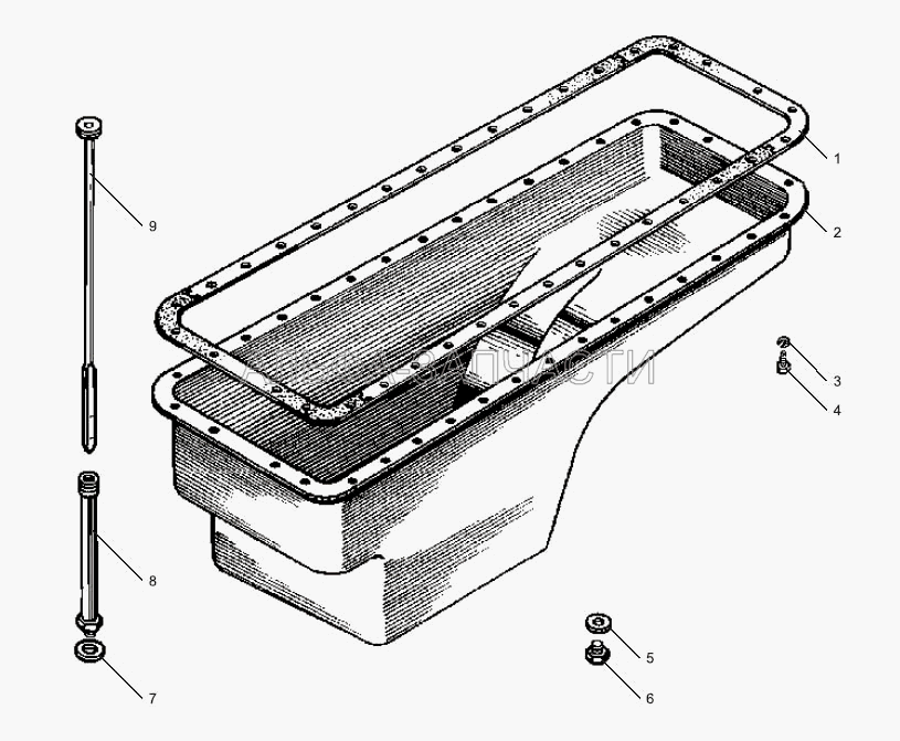 Картер масляный двигателей для автомобилей КрАЗ  
