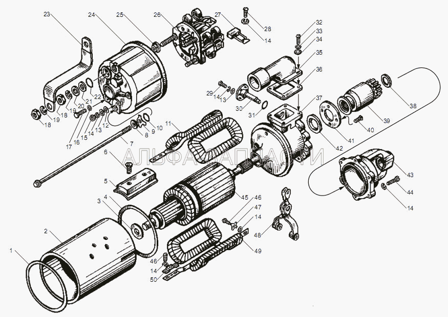 Стартер (СТ103-3708150 Катушка в сборе) 