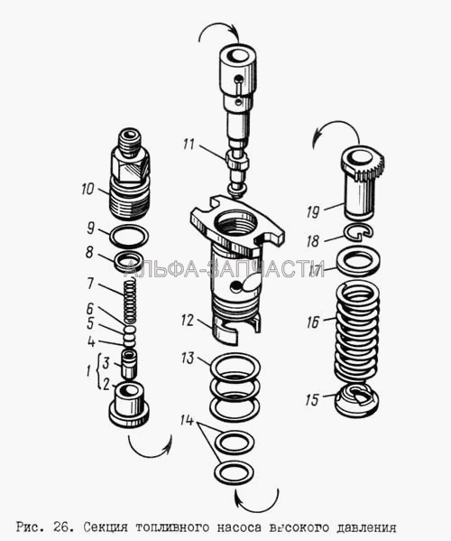 Секция топливного насоса высокого давления  
