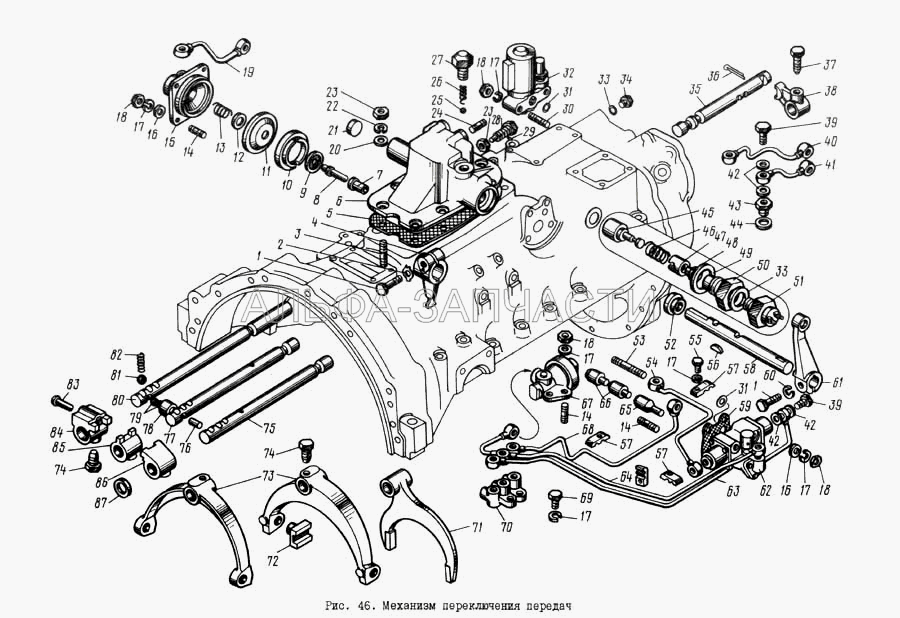 Механизмы переключения передач (216556-П29 Шпилька) 
