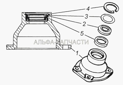 Крышка корпуса с манжетами в сборе 4310-3401720  