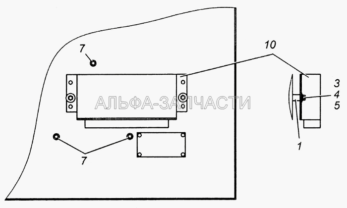 Установка электронного блока АБС 53205-3541010  