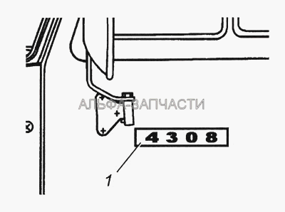 Установка знака бокового 4308-8212008-10  