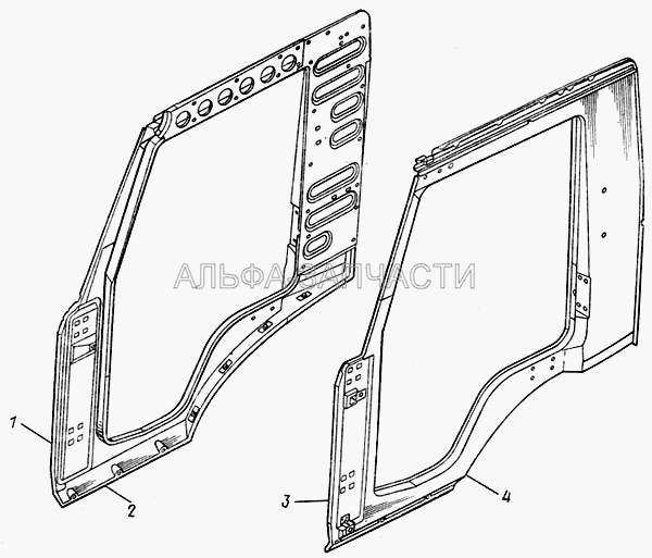Боковина кабины левая 4310-5400011 и правая 4310-5400010  
