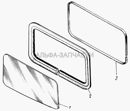 Окно задка (5320-5603024 Замок уплотнителя стекла задка) 