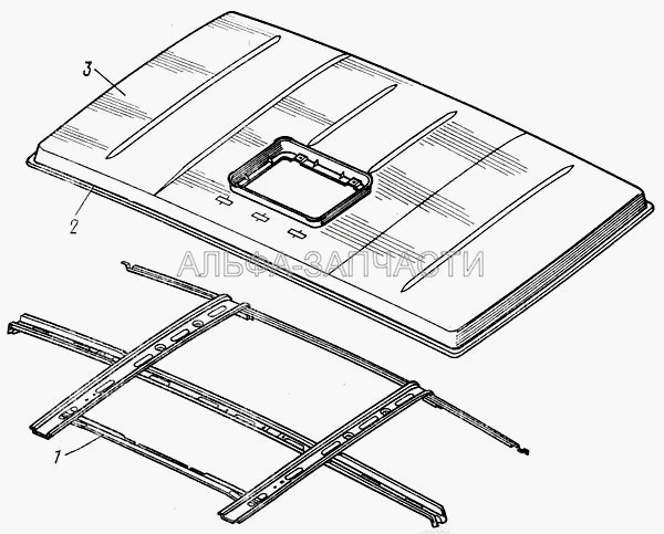 Крыша кабины 5320-5700020 (5320-5700020 Крыша в сборе) 