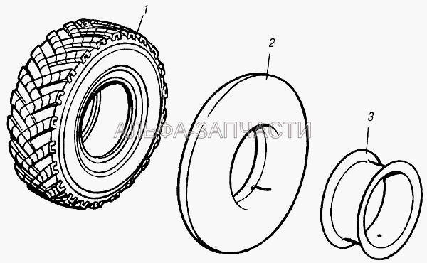 Шины в сборе (4310-3106020 Камера) 