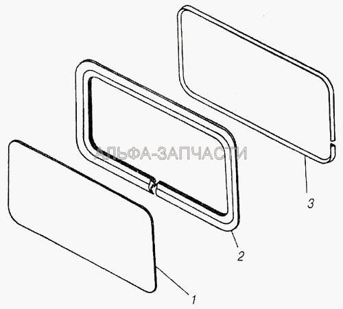 Окно задка (5320-5603024 Замок уплотнителя стекла задка) 