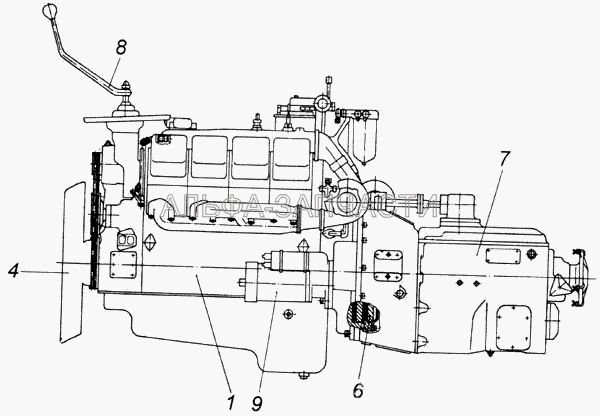 Агрегат силовой КамАЗ-7403.10  