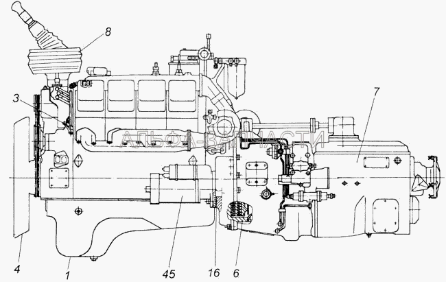 Агрегат силовой КамАЗ-7403.10  