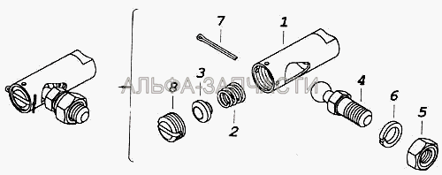 Наконечник тяги (1/07951/01 Шплинт разводной 1,5х20) 