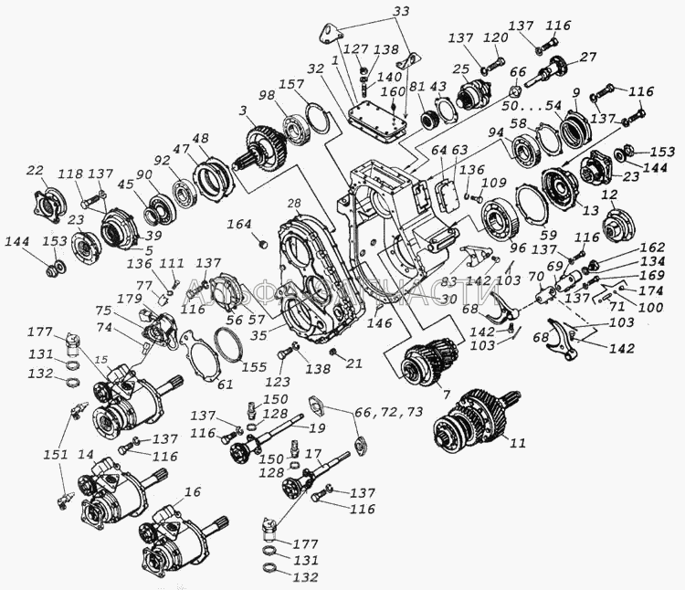 Коробка раздаточная (43114-1800020 Раздаточная коробка) 