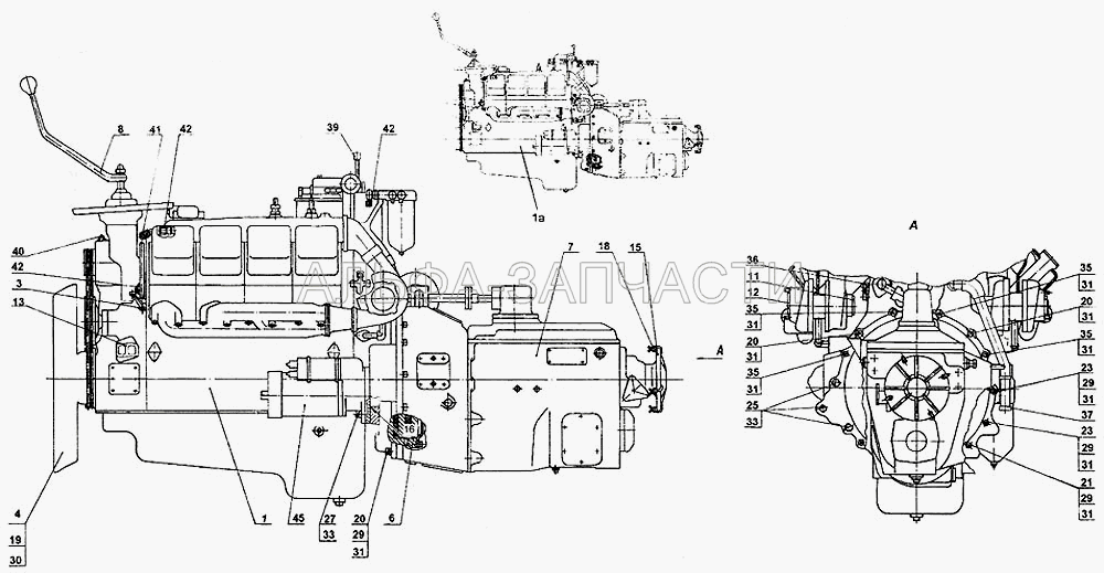 Силовой агрегат (870017 Болт М12х1,25-6gх180) 