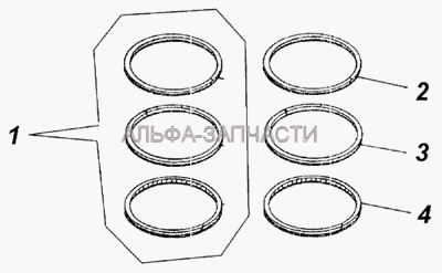 Комплекты для запасных частей (740.1004030 Кольцо компрессионное) 
