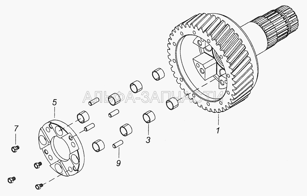 65111-1802160-10 Обойма дифференциала раздаточной коробки  