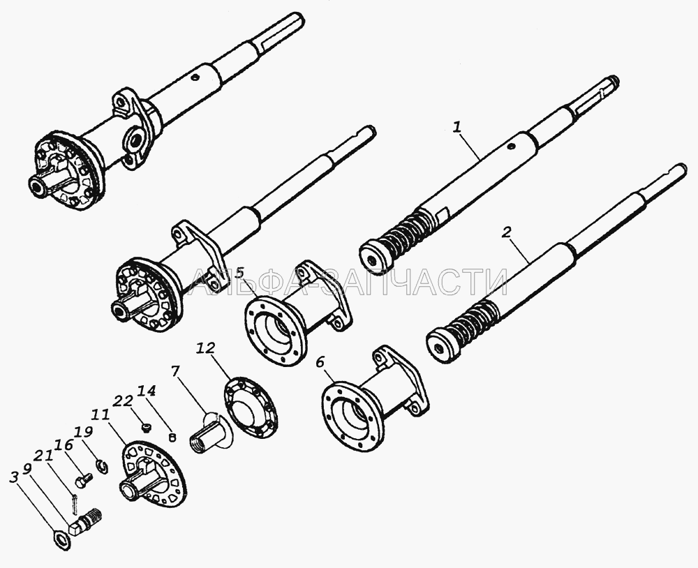 43114-1803010 Механизм включения низшей передачи (4310-1803225-10 Диафрагма) 