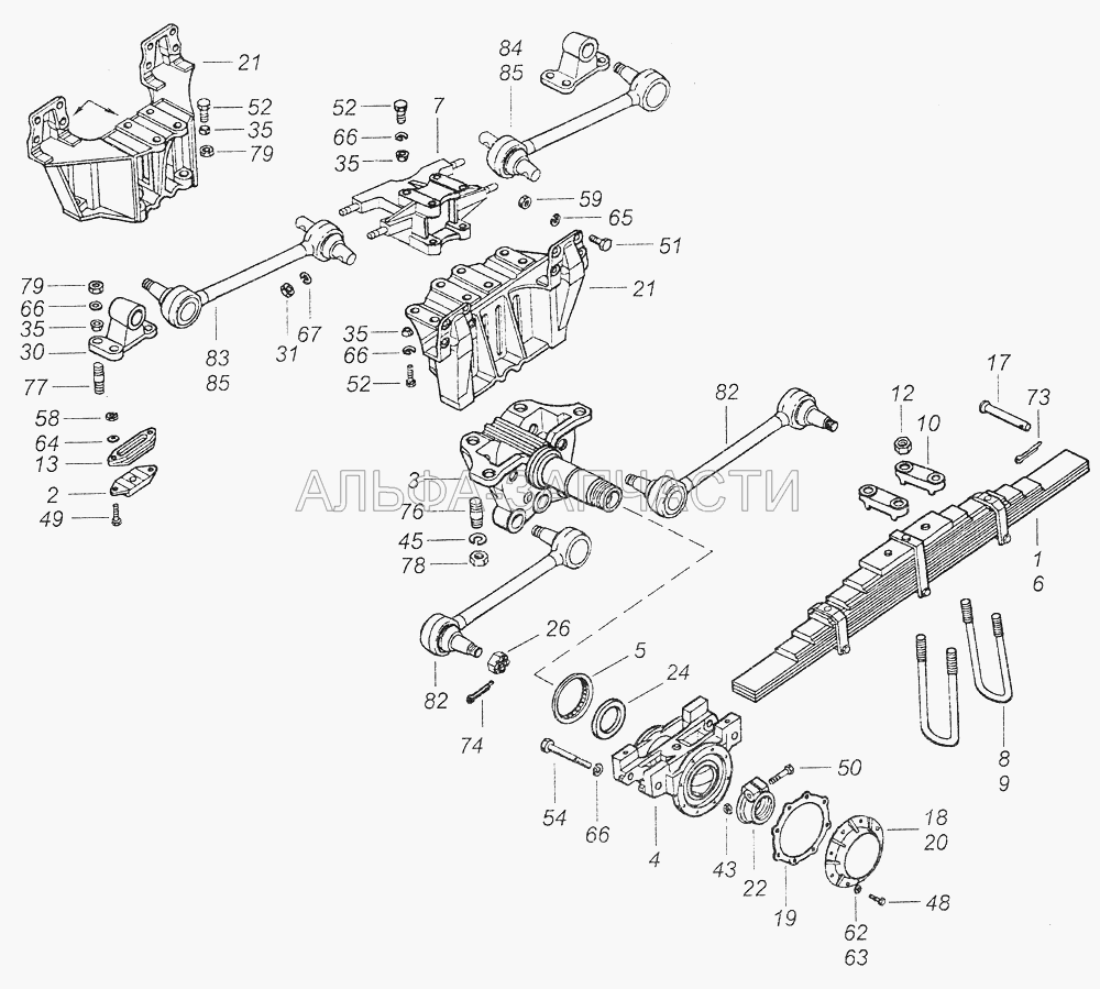 53228-2900002-10 Установка задней подвески (4310-2918154 Кронштейн правый) 