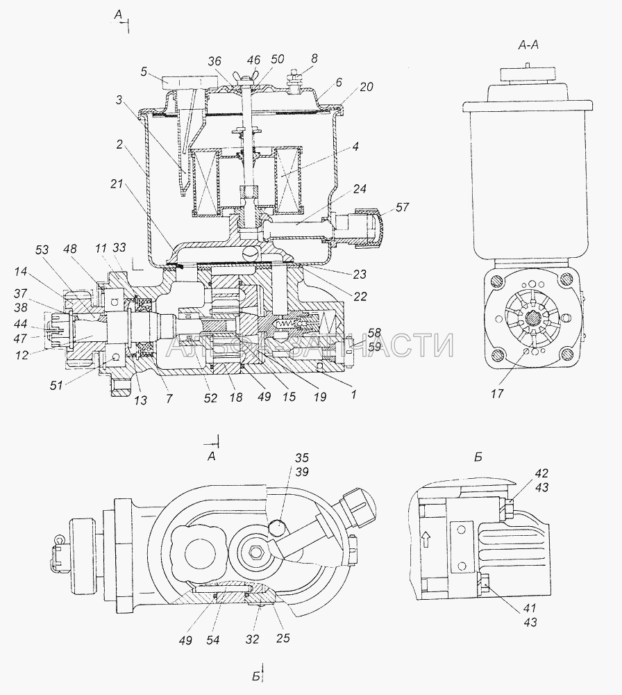 4310-3407200-21 Насос рулевого усилителя (862806 Кольцо Б 62 ГОСТ 13943-68) 