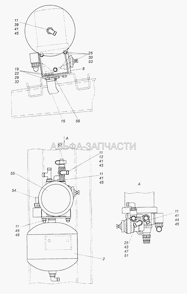 54115-3500011-17 Установка осушителя  