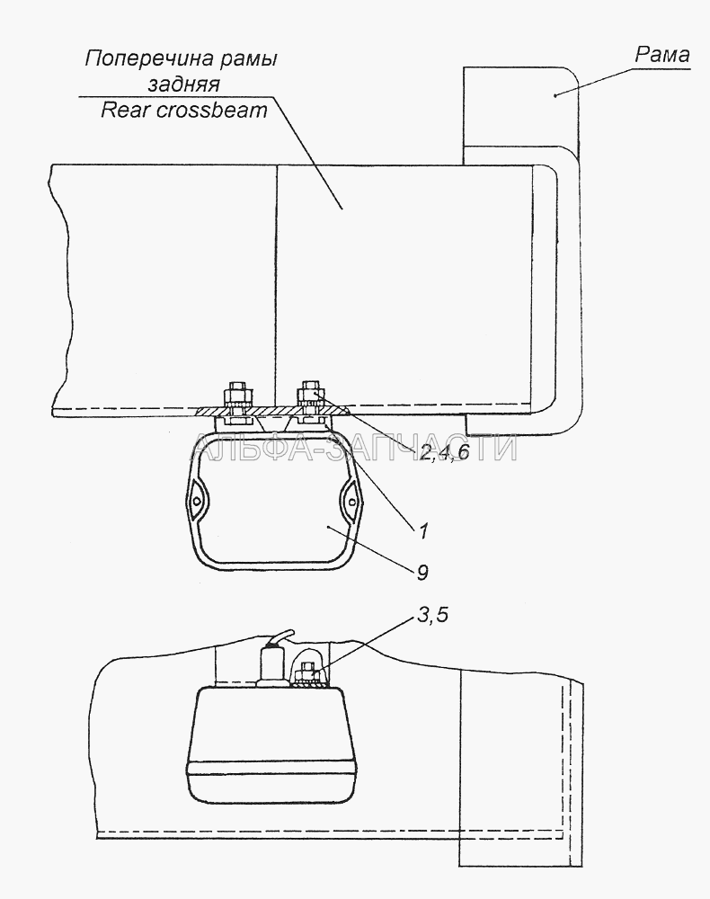 54112-3716006 Установка фонаря заднего хода  