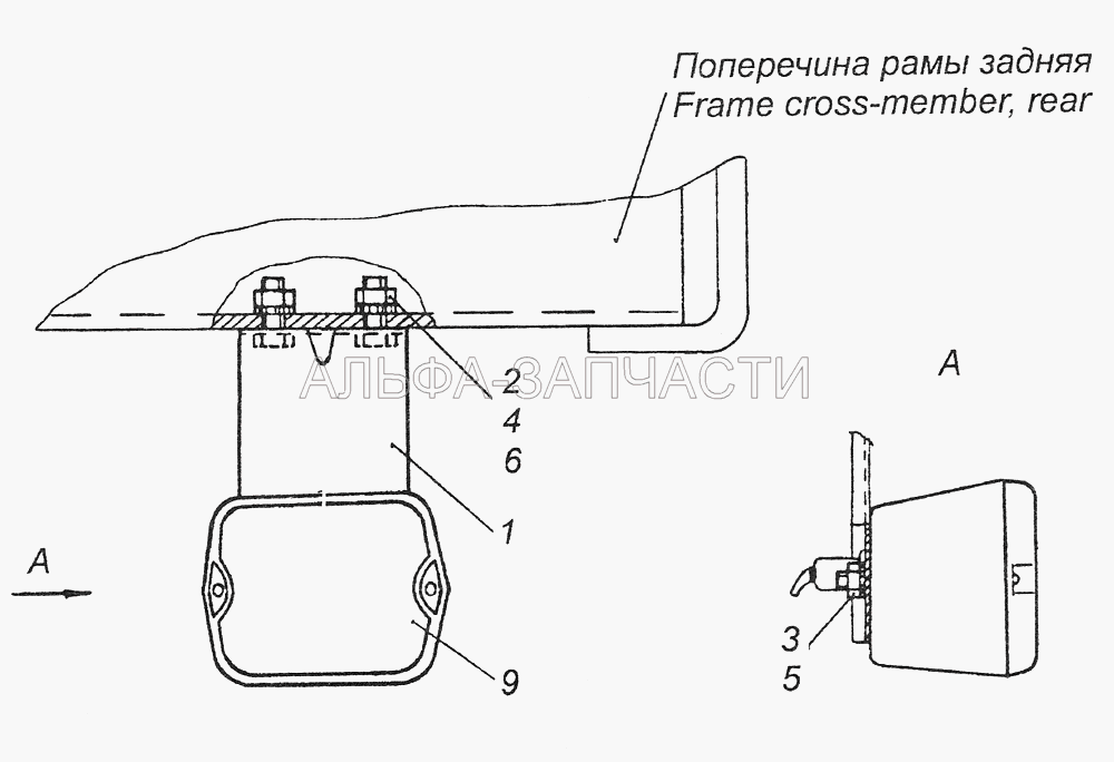 55112-3716006 Установка фонаря заднего хода  