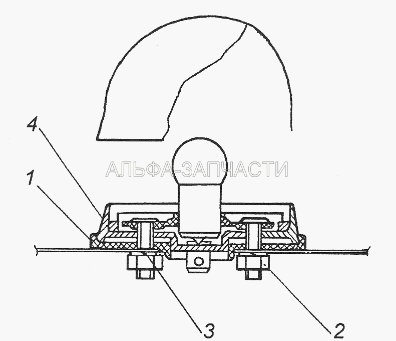 5320-3726001 Установка сигнального фонаря бокового указателя поворотов (УП101-3726010-В-ГЧ Повторитель боковой указателя поворота) 