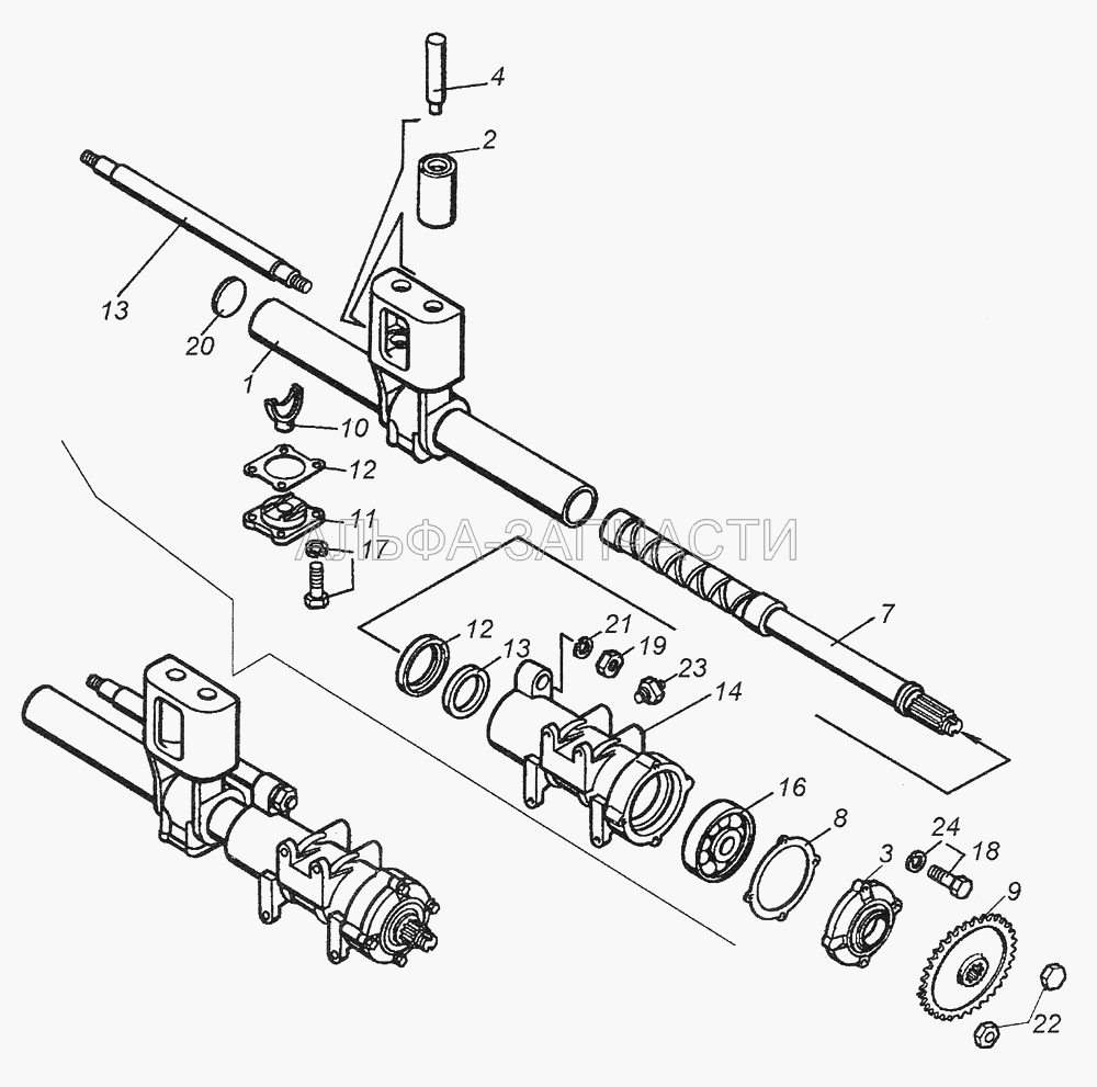 4310-4511010 Тросоукладчик лебедки (1/05173/77 Шайба пружинная) 