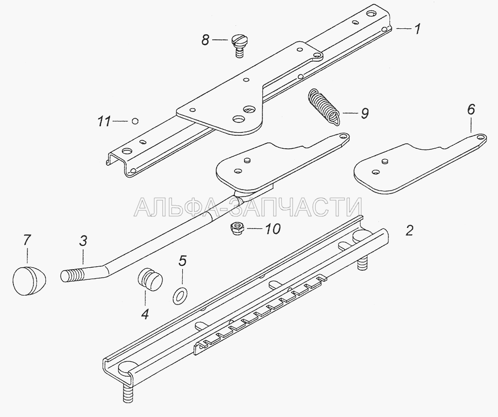 5320-6804111 Механизм перемещения сиденья водителя  