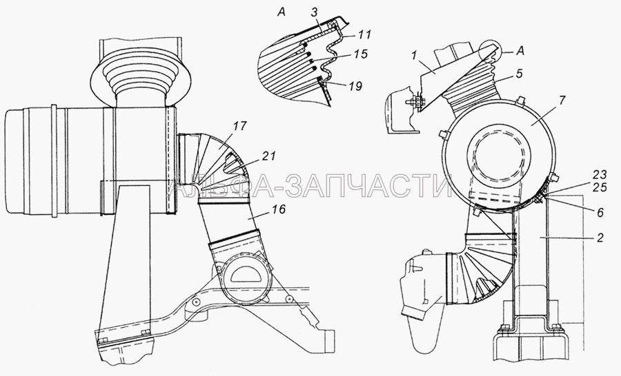 6350-1109001-10 Установка воздушного фильтра  