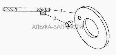 14.1701086 Шайба упорная блока шестерен заднего хода в сборе  