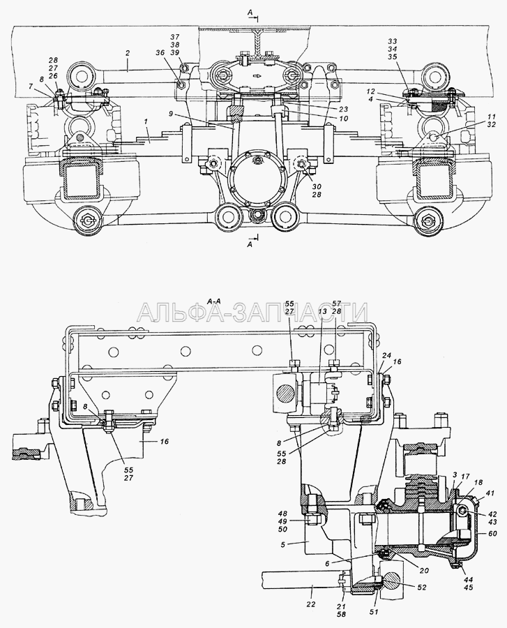 4310-2900002 Установка задней подвески (5320-2918189 Стяжка) 