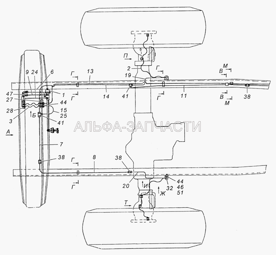 4310-3125001 Установка системы накачки шин  