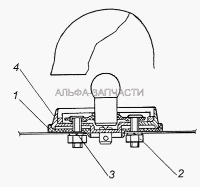 5320-3726001 Установка сигнального фонаря бокового указателя поворотов  