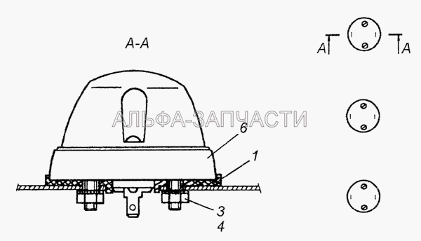 53205-3738001 Установка фонарей автопоезда  