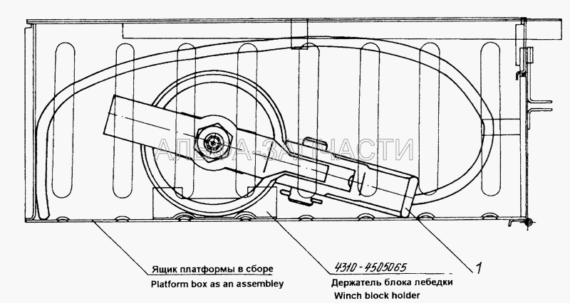 4310-4505003 Установка блока лебедки  