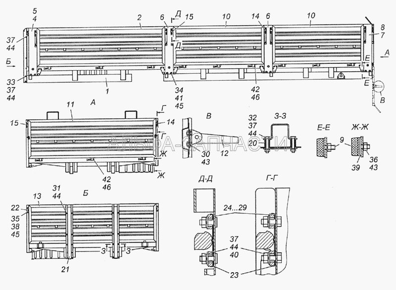 6350-8500010-70 Платформа в сборе (1/59777/31 Болт М14х1,5-6gх75) 