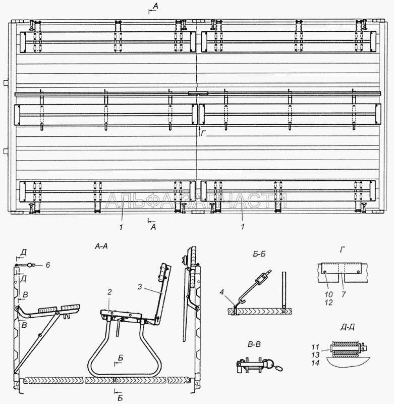 5350-8506008-70 Установка скамеек  