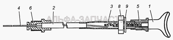 5320-1108120-99 Тяга ручного управления подачей топлива в сборе  