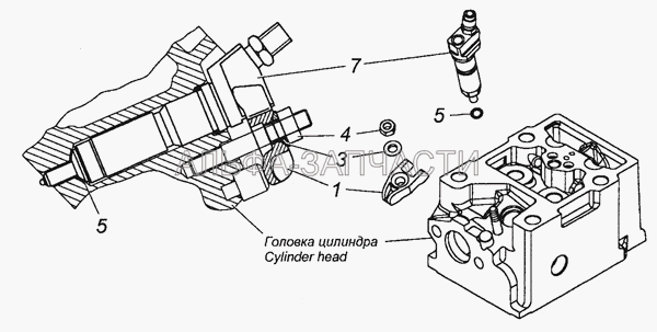 740.50-1112000 Установка форсунки  