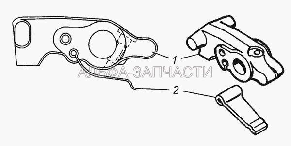 5320-2707217 Собачка защелки крюка в сборе  