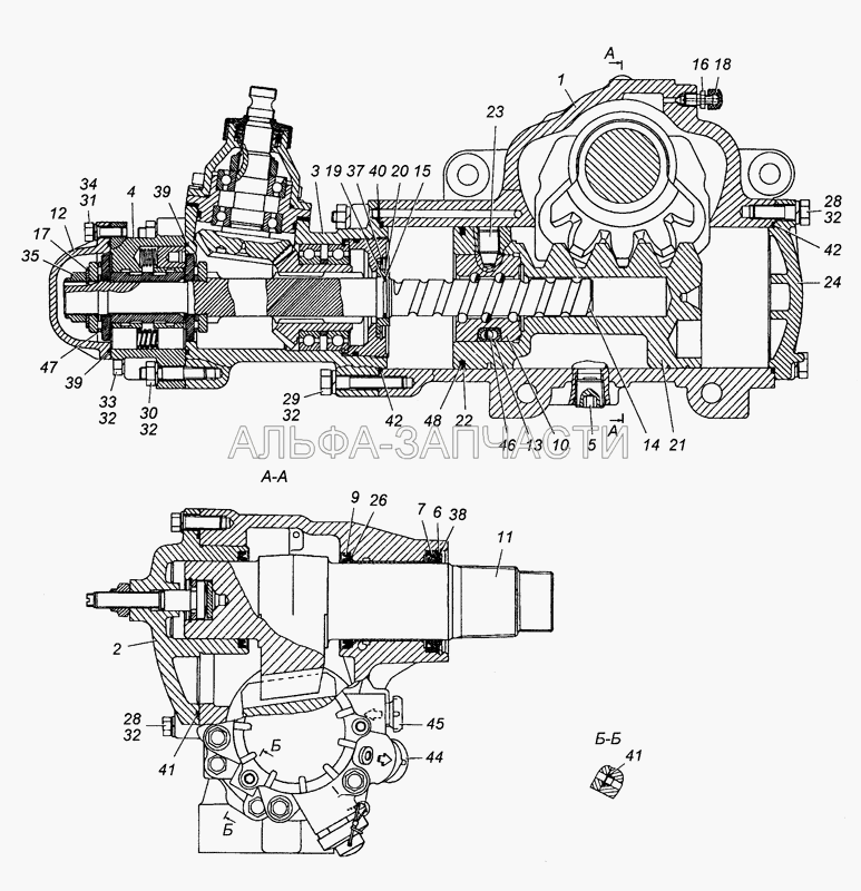 6540-3400020-02 Механизм рулевой в сборе  