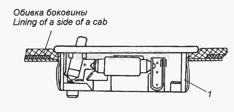 54105-3714002-24 Установка плафона спального места  