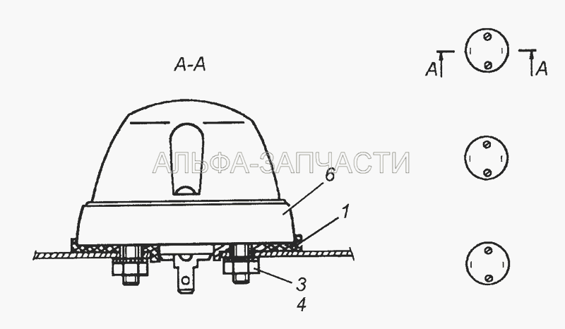 53205-3738001 Установка фонарей автопоезда  