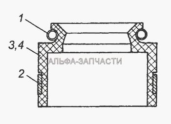 740.1007262-01 Манжета уплотнительная клапана в сборе  