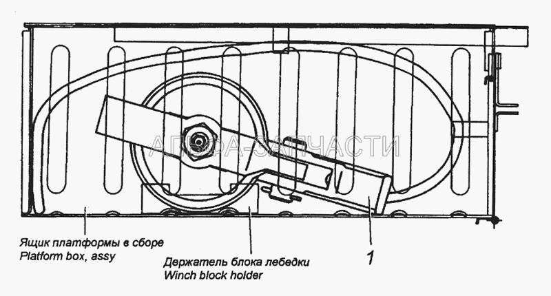 4310-4505003 Установка блока лебедки  